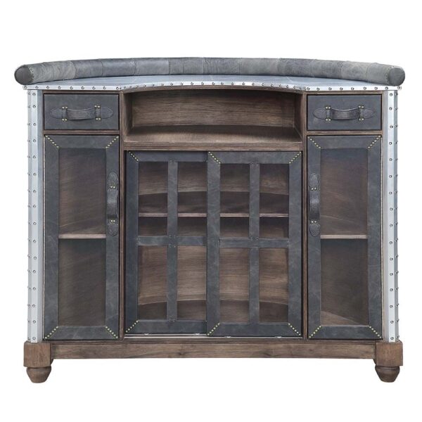 Aluminum Rahma Bar Table DN01019 by ACME - Image 3