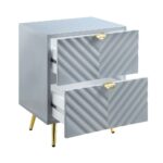 Gaines Nightstand by ACME Luxury Bedroom Nightstands Mobilia Cleopatra 14 Gaines Nightstand by ACME 14