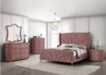Salonia Bed by ACME Luxury Bedroom Furniture Mobilia Cleopatra 8 Salonia Bed by ACME 8