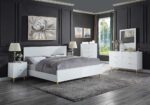 White High Gloss Gaines Bed by ACME Luxury Beds Mobilia Cleopatra 13 White High Gloss Gaines Bed by ACME 13