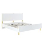 White High Gloss Gaines Bed by ACME Luxury Beds Mobilia Cleopatra 17 White High Gloss Gaines Bed by ACME 17