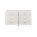 White, Champagne & Gold Myles Dresser by ACME Luxury Bedroom Dressers & Mirrors Mobilia Cleopatra 13 White, Champagne & Gold Myles Dresser by ACME 13
