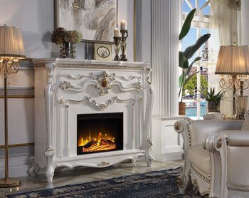 Pearl Picardy Fireplace AC01345 by ACME