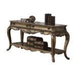 Vintage Oak Finish Ragenardus Sofa Table 86033 by ACME Sofa Tables Mobilia Cleopatra 10 Vintage Oak Finish Ragenardus Sofa Table 86033 by ACME 10