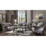 Velvet Versailles Chair W/Pillow 56842 by ACME 8