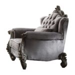 Velvet Versailles Chair W/Pillow 56842 by ACME 7