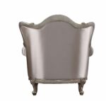 Fabric & Champagne Finish Jayceon Chair W/Pillow 54867 by ACME 12