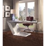 Aluminum Brancaster Executive Writing Desk 92025 by ACME 21