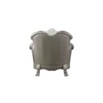 Synthetic Leather & Vintage Bone White Finish Dresden Chair W/Pillow 58177 by ACME Living Chairs Mobilia Cleopatra 15 Synthetic Leather & Vintage Bone White Finish Dresden Chair W/Pillow 58177 by ACME 15