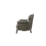 Synthetic Leather & Vintage Bone White Finish Dresden Chair W/Pillow 58177 by ACME Living Chairs Mobilia Cleopatra 16 Synthetic Leather & Vintage Bone White Finish Dresden Chair W/Pillow 58177 by ACME 16