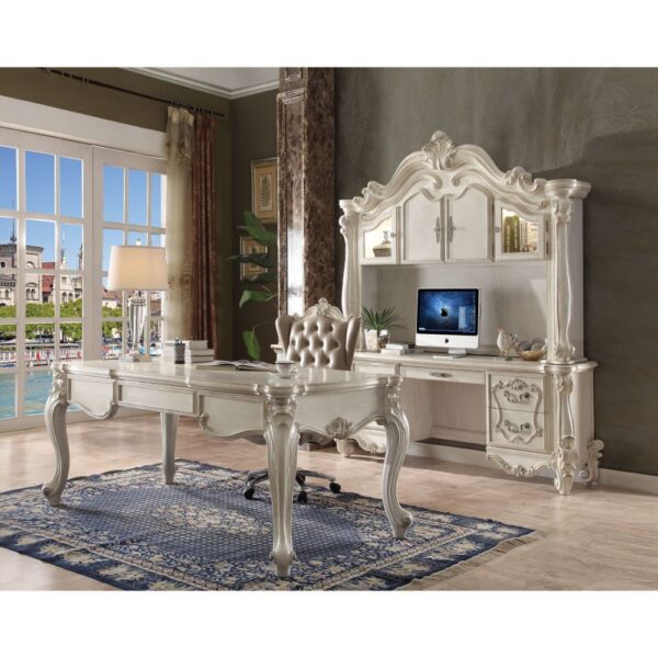Bone White Versailles Executive Writing Desk 92275 by ACME - Image 2