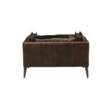 Distress Chocolate Leather Porchester Chair 52482 by ACME 12