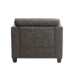 Charcoal Linen Laurissa Chair W/3 Pillows 52407 by ACME Living Chairs Mobilia Cleopatra 16 Charcoal Linen Laurissa Chair W/3 Pillows 52407 by ACME 16