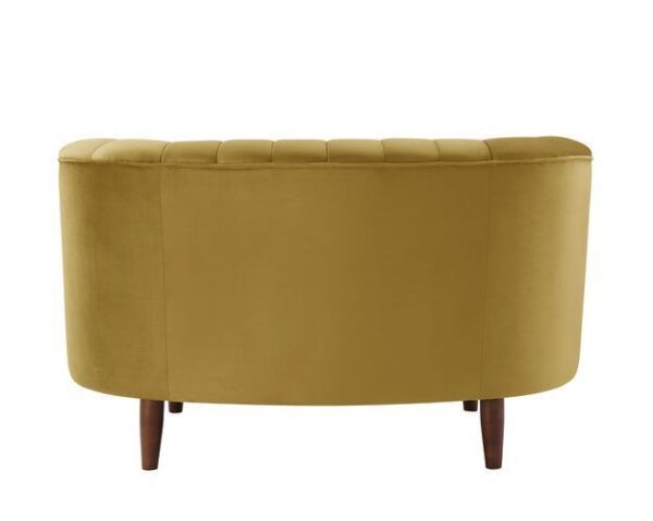 Olive Yellow Velvet Millephri Chair LV00165 by ACME 11