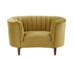 Olive Yellow Velvet Millephri Chair LV00165 by ACME 14