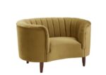 Olive Yellow Velvet Millephri Chair LV00165 by ACME 13
