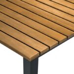 Gun Metal/Natural Teak MACKAY PATIO DINING TABLE GM-2004 BY Furniture of America. 13