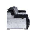 Black Leather Misezon Power Motion Recliner 59952 by ACME 26
