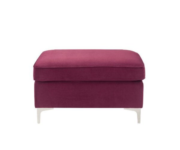 Burgundy Velvet Jaszira Modular – Ottoman 57335 by ACME 6