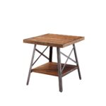 Weathered Oak Ikram End Table 81177 by ACME End Tables Mobilia Cleopatra 12 Weathered Oak Ikram End Table 81177 by ACME 12