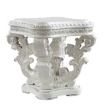 Antique White Finish Vanaheim End Table LV00801 by ACME 8