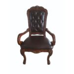 Synthetic Leather & Cherry Oak Finish Dresden Executive Office Chair 12170 by ACME Home Office Mobilia Cleopatra 12 Synthetic Leather & Cherry Oak Finish Dresden Executive Office Chair 12170 by ACME 12