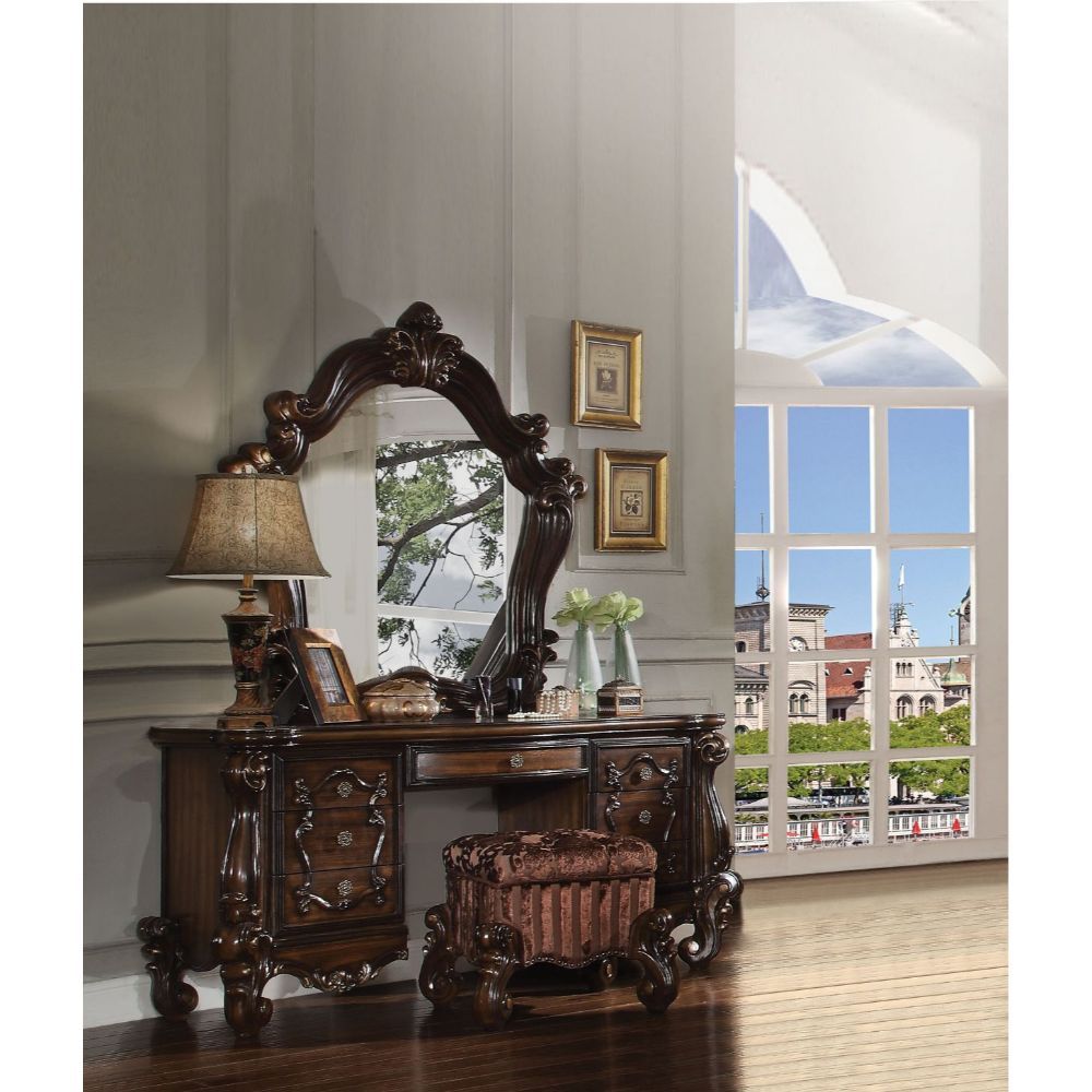 Cherry Oak Versailles Vanity Desk 21107 by ACME