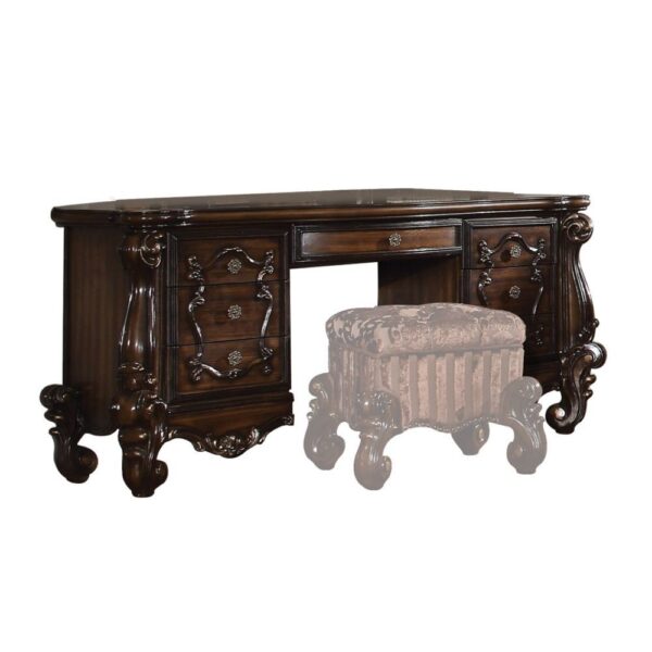 Cherry Oak Versailles Vanity Desk 21107 by ACME - Image 2