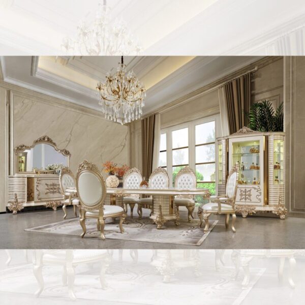 Luxury 9PC Dining Set HD-9093 By Homey Design 14