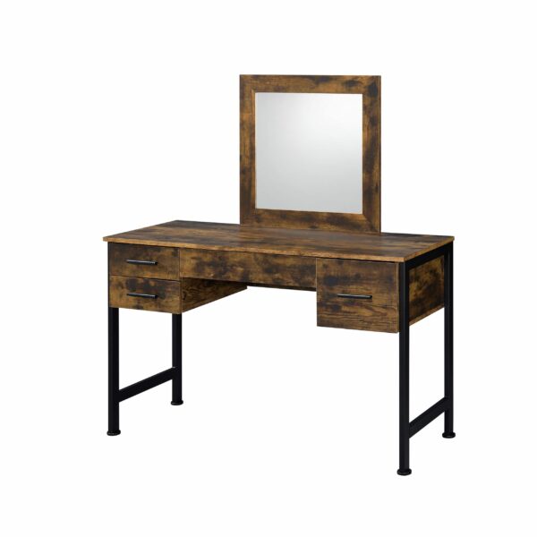 Rustic Oak Juvanth Vanity Desk 24267 by ACME - Image 2
