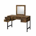 Rustic Oak Juvanth Vanity Desk 24267 by ACME 15