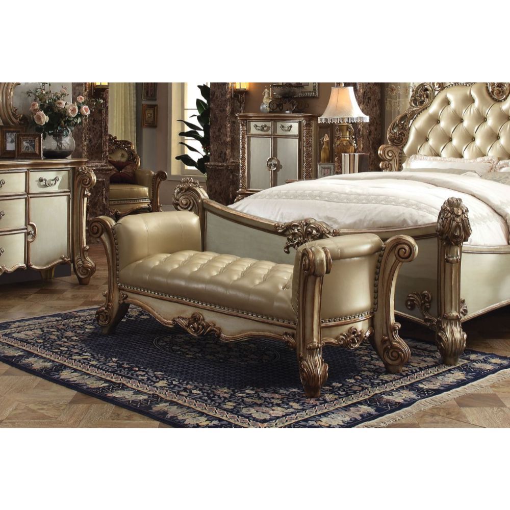 Leather Vendome Bench 96484 by ACME