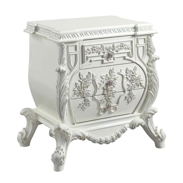 Antique White Finish Vanaheim Nightstand BD00672 by ACME - Image 2