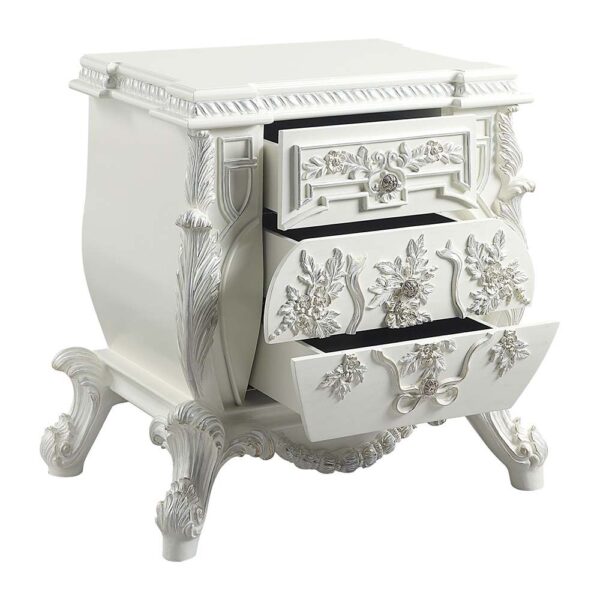 Antique White Finish Vanaheim Nightstand BD00672 by ACME - Image 6
