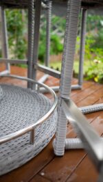 GRAY CYPRUS ROUND BAR TABLE GM-2006 BY Furniture of America. 13