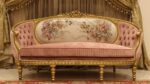 Handmade 5Pcs-Gold Peach Sofa Set 12