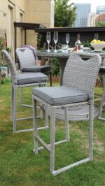 GRAY  CYPRUS BAR CHAIR (6/CTN)  GM-2007-6PK BY Furniture of America. 8