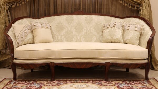 Handmade 4Pcs- Marquetery Beige Sofa Set 14