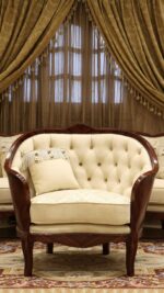 Handmade 4Pcs- Marquetery Beige Sofa Set 24