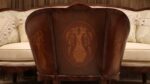 Handmade 4Pcs- Marquetery Beige Sofa Set 26