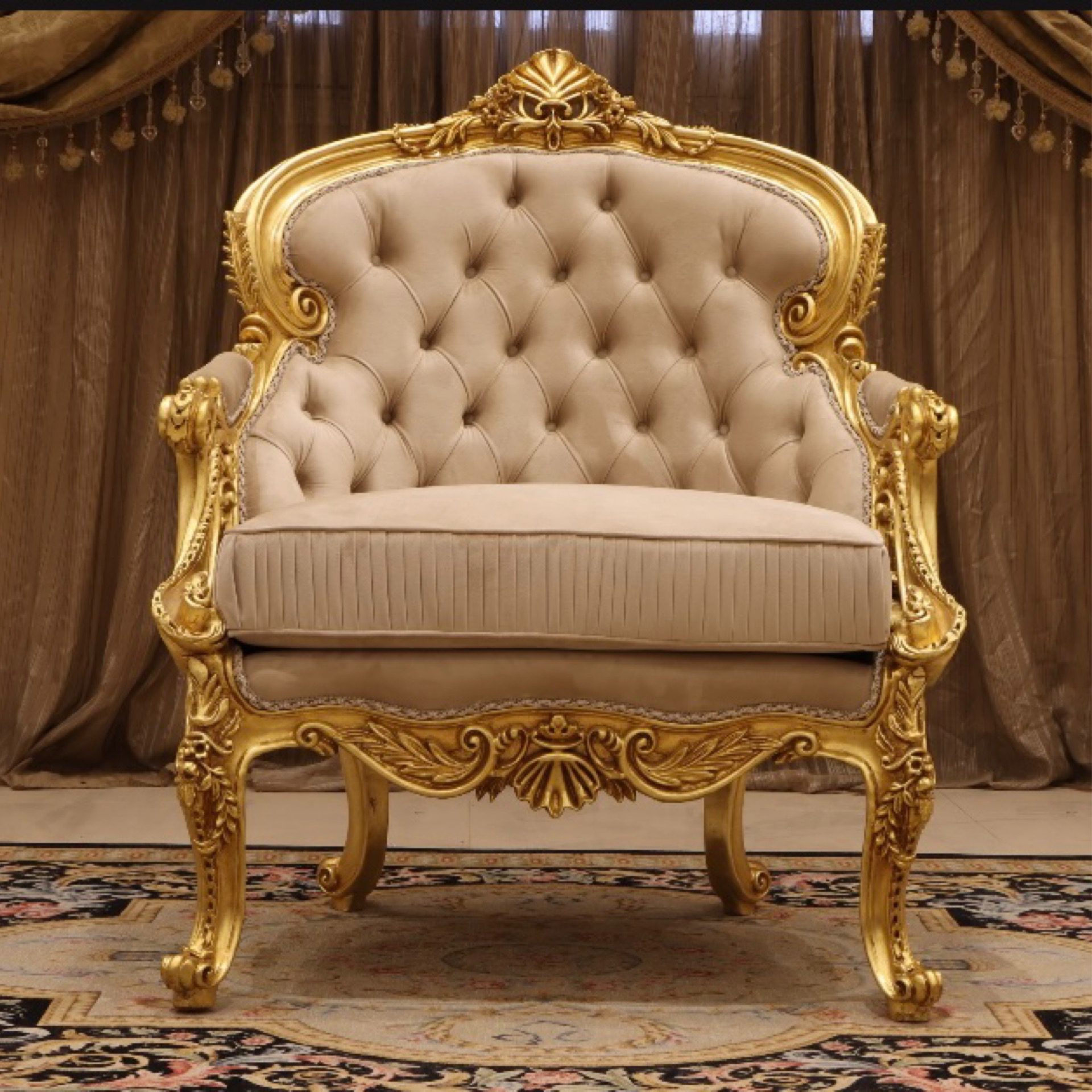 Handmade Golden Chair