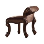 Vendome Vanity Stool in Cherry Fabric 22010 by ACME 14