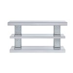 Nysa Accent Table With 1 Shelf & Column Stands by ACME 16