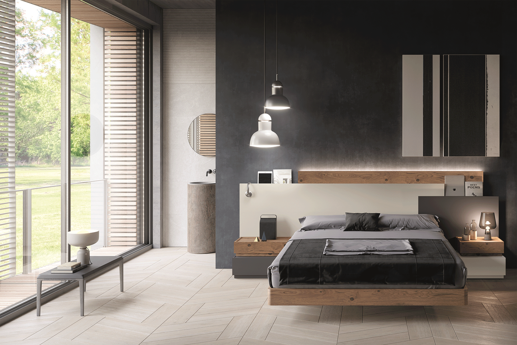 YM 106 Bedroom Set p12601 By ESF Furniture