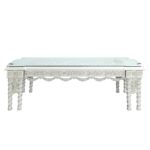 Antique White Finish Vanaheim Dining Table DN00678 by ACME Dining Room Furniture Mobilia Cleopatra 13 Antique White Finish Vanaheim Dining Table DN00678 by ACME 13