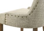 Beige Fabric Yotam Side Chair 77162 by ACME Dining Chair & Bench Mobilia Cleopatra 14 Beige Fabric Yotam Side Chair 77162 by ACME 14