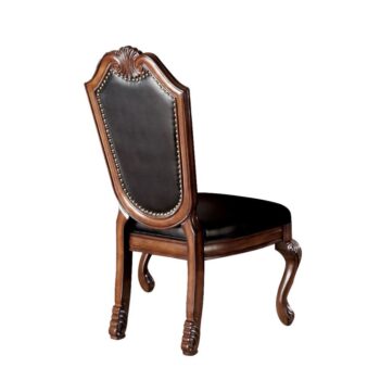 Chateau De Ville Side Chair With Faux Leather Upholstered Seat (2Pc) by ACME