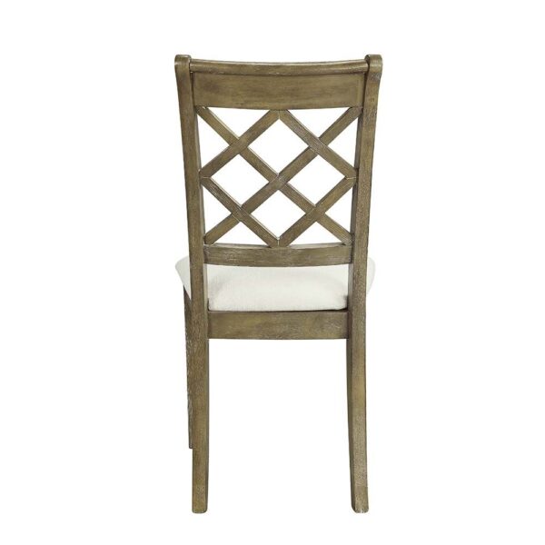 Beige Linen Karsen Side Chair DN01450 by ACME - Image 2