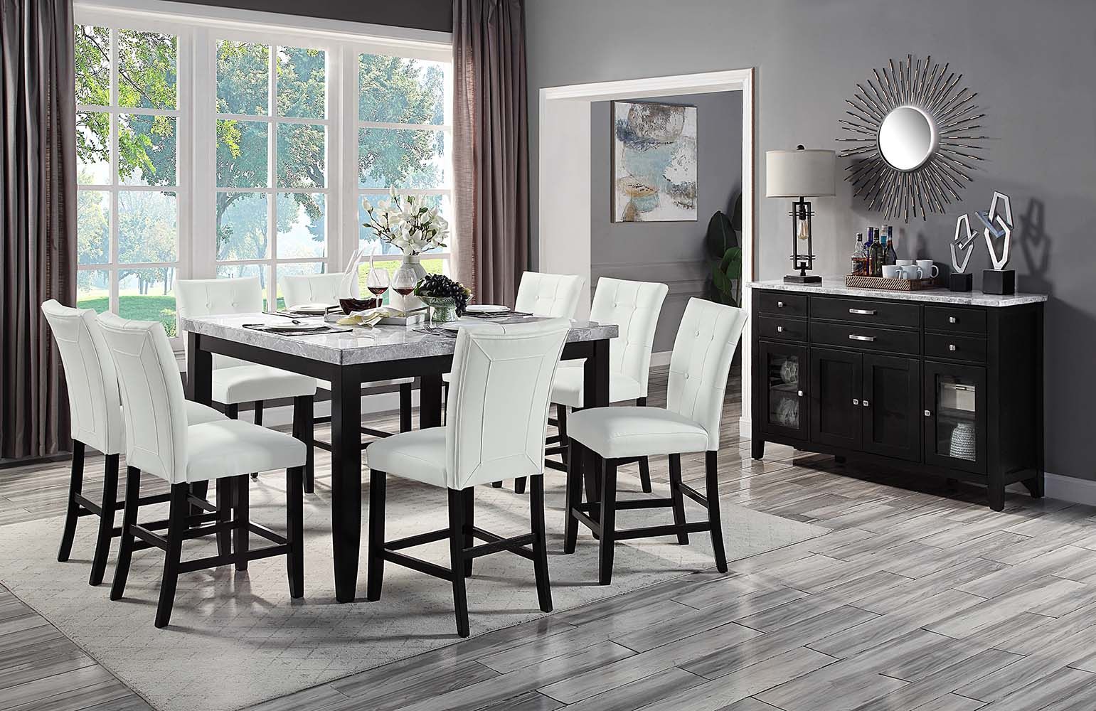 Hussein Counter Height Chair by ACME