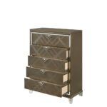 Dark Champagne Skylar Chest 25326 by ACME Bedroom Chest of Drawers Mobilia Cleopatra 10 Dark Champagne Skylar Chest 25326 by ACME 10